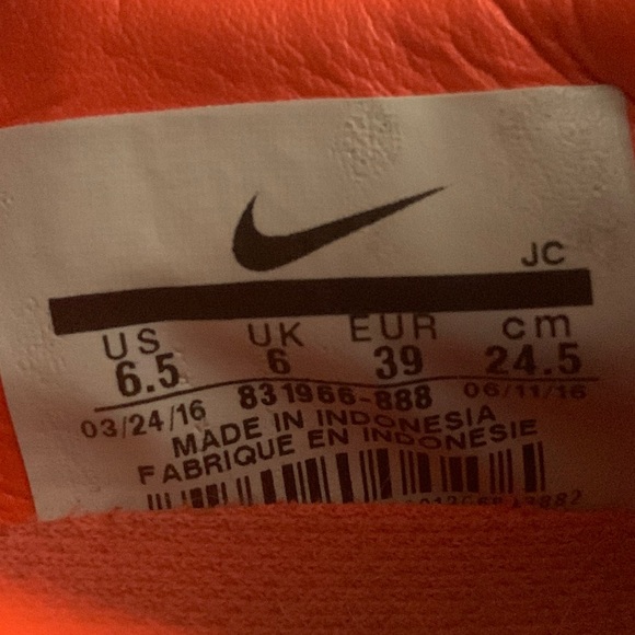 Nike Mercurial X Victory VI IC Indoor 2016 Soccer Shoes crimson orange - Picture 3 of 7